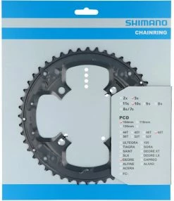 Shimano FC-T6010 Plateau 48T Pour Garde-Chaîne -Vélos Soldes Shimano FC T6010 Kettenblatt 48 Zahne fur Kettenschutzring silver Y1WE98020