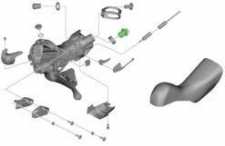 Shimano Vis De Raccordement à Bride Pour SM-BH90 -Vélos Soldes Shimano Flanschanschlussschraube fur SM BH90 Y8RD02000 d
