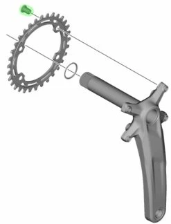 Shimano Vis De Plateau Pour FC-M5100-1/FC-MT511-1 (4 Pièces) -Vélos Soldes Shimano Kettenblattschrauben fur FC M5100 1 FC MT511 1 4 Stuck Y0LA98030 b