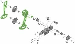 Shimano Guide-chaîne Pour RD-M8120/M7120 SGS 9 Shimano Guide-chaîne Pour RD-M8120/M7120 SGS -Vélos Soldes Shimano Kettenleitblech f r RD M8120 RD M7120 SGS