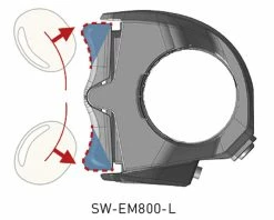 Shimano STEPS SW-EM800-L Unité De Commutation Gauche -Vélos Soldes Shimano STEPS SW EM800 L Schalter links ISWEM800L c
