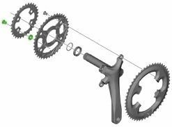 Shimano TIAGRA Vis De Plateau Pour FC-4703 (4 Pièces) -Vélos Soldes Shimano TIAGRA Kettenblattschrauben fur FC 4703 Y1RD98040 a