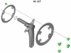 Shimano Vis De Plateau ULTEGRA Pour FC-R8000 (4 Pièces) -Vélos Soldes Shimano ULTEGRA Kettenblattschrauben fur FC R8000 Y1W898090 c
