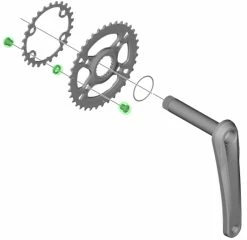 Shimano XT Vis De Plateau Pour FC-M8100-2/M8120-B2 (4 Pièces) -Vélos Soldes Shimano XT Kettenblattschrauben fur FC M8100 2 M8120 B2 4 Stuck Y0J898020 b