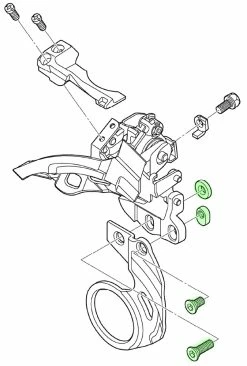 Shimano Vis Pour La Tôle Du Pédalier -Vélos Soldes Shimano Y5N398010 a