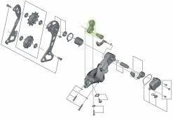 Shimano Unité D'axe Pour Support De Dérailleur RD-M8000 -Vélos Soldes Shimano Achseinheit fur Schaltwerk Halter RD M8000 Y5RT98010 c