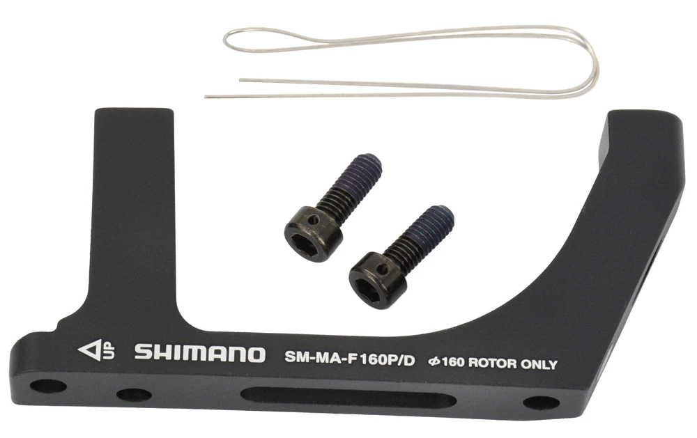 Shimano SM-MA-F160P/D Adaptateur Post-Mount à Flat-Mount Pour Rotor Avant De 160mm 1 Shimano SM-MA-F160P/D Adaptateur Post-Mount à Flat-Mount Pour Rotor Avant De 160mm