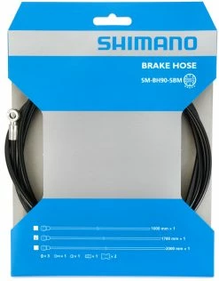 Shimano XTR/XT/SLX SM-BH90-SBM Tuyau De Frein 1700mm -Vélos Soldes Shimano Bremsleitung SM BH90 SBM 1700mm kurzbar ISMBH90SBML170 a