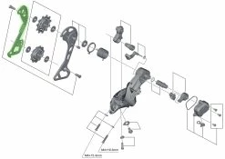 Shimano Guide-chaîne Intérieur Pour RD-M8000 -Vélos Soldes Shimano Kettenleitblech Innen fur RD M8000