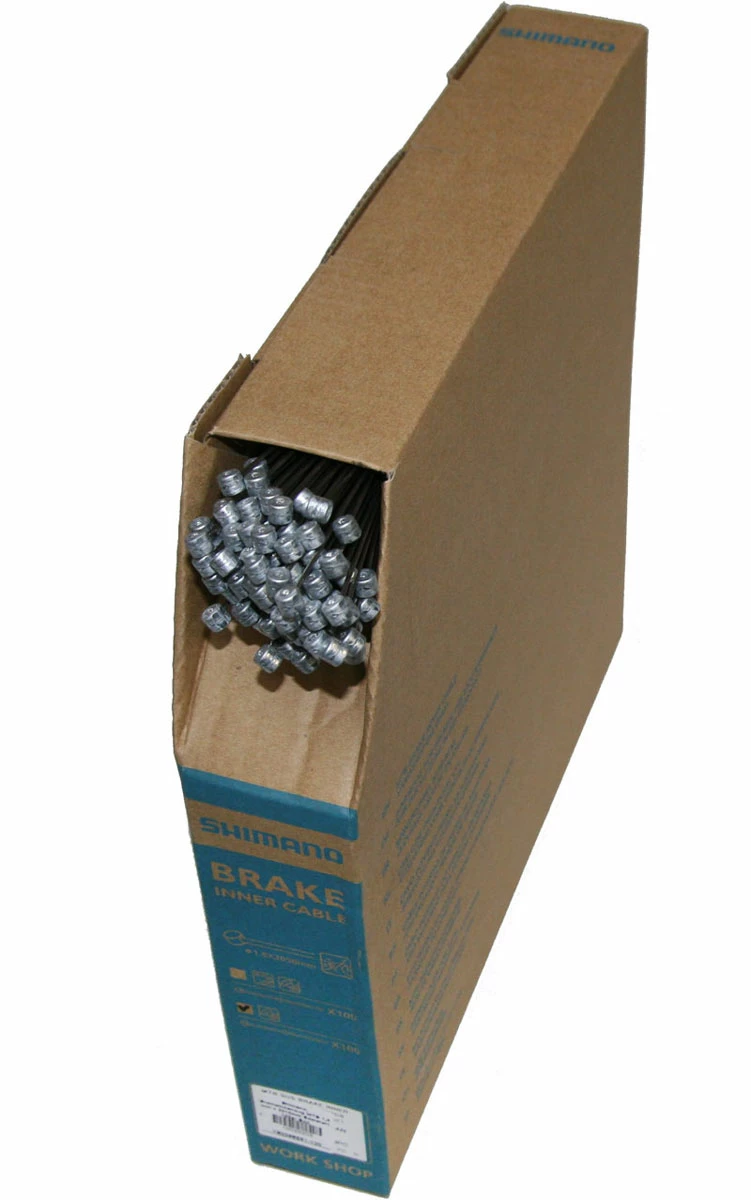 Shimano Câble De Frein MTB En Acier Inoxydable 1,6mm X 2050mm (boîte De 100) 1 Shimano Câble De Frein MTB En Acier Inoxydable 1,6mm X 2050mm (boîte De 100)