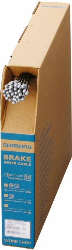 Shimano Câble De Frein SUS En Acier Inoxydable Pour Vélo De Course 1,6mm X 2050mm (boîte De 100)