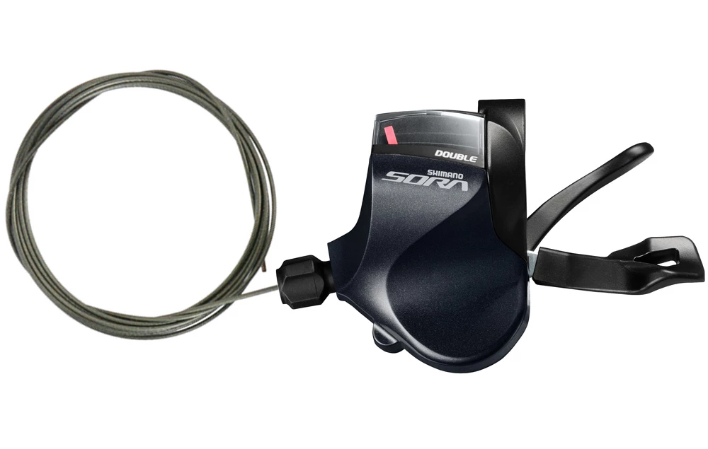 Shimano Levier De Changement De Vitesse SORA SL-R3000 2x Flat-Bar Gauche 1 Shimano Levier De Changement De Vitesse SORA SL-R3000 2x Flat-Bar Gauche