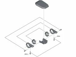 Shimano Écran STEPS SC-E6010 Avec Support -Vélos Soldes Shimano Steps Display SC E6010 mit Halter KSCE6010 c