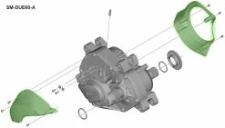 Shimano STEPS SM-DUE80-A Boîtier Pour DU-E8000 Type-A -Vélos Soldes Shimano Steps Gehause SM DUE80 A fur DU E8000 Typ A KSMDUE80A