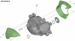 Shimano STEPS SM-DUE80-B Boîtier Pour DU-E8000 Type-B -Vélos Soldes Shimano Steps Gehause SM DUE80 B fur DU E8000 Typ B KSMDUE80B