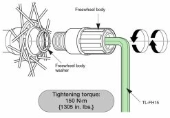 Shimano TL-FH15 Clé Pour Vis à Six Pans Creux 15mm -Vélos Soldes Shimano TL FH15 Innensechskantschlussel 15mm Y13098012 a