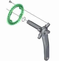 Shimano XT SM-CRM81 Plateau 11 Vitesses Pour FC-M8000 30 Dents -Vélos Soldes Shimano XT 11 fach Kettenblatt fur FC M8000 1 TechGWfBFap10Rd8G