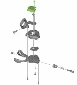 Shimano Couverture Pour SL-M8000 Sans Indicateur De Vitesse à Gauche -Vélos Soldes Shimano XT Abdeckung fur SL M8000 ohne Ganganzeige links Y03L98070 b