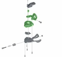 Shimano Boîtier De Base Pour SL-M8000 Avec Indicateur De Vitesse à Droite -Vélos Soldes Shimano XT SL M8000 Basisgehause fur Ganganzeige rechts Y03K98040 b