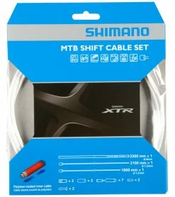 Shimano XTR OT-SP41 Jeu De Câbles De Dérailleur En Polymère -Vélos Soldes Shimano XTR OT SP41 Polymer Schaltzugset weiss b