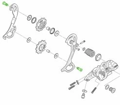 Shimano XT/SLX/DEORE Vis De Galet De Guidage/de Serrage -Vélos Soldes Shimano Y53M24400 b