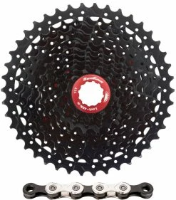 SUNRACE MX8 Cassette 11-46 + KMC X11-93 Chain 11-speed Wear And Tear Set