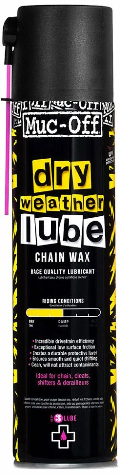 Muc-Off Spray Pour Chaînes En Aérosol Dry Weather Lube 400ml