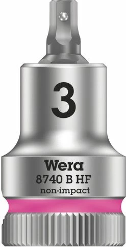 Wera 740 B HF Douille-embout Zyklop Emmanchement 3/8" -Vélos Soldes Wera 8740 B HF Zyklop Bitnuss 05003030001