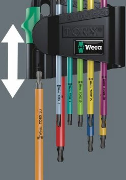 Wera 967/9 TX BO Multicolour 1 SB Jeu De Clés Mâles -Vélos Soldes Wera 9679 TX BO Multicolour 1 SB Winkelschlusselsatz 05073599001 4