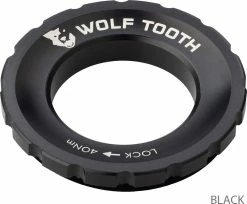 Wolf Tooth Components Centerlock Lockring -Vélos Soldes Wolf Tooth Centerlock Rotor Lockring Black 1