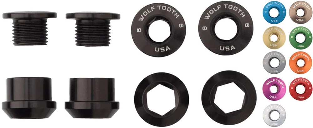 Wolf Tooth Components Vis De Plateaux 1 Fois (4 Pièces) 1 Wolf Tooth Components Vis De Plateaux 1 Fois (4 Pièces)