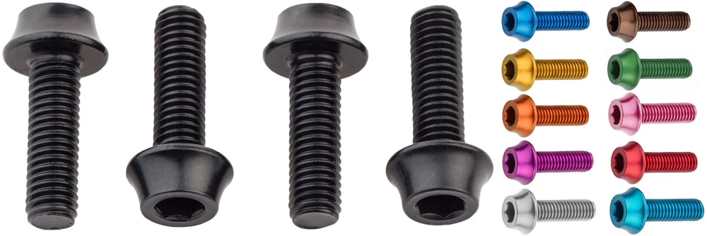 Wolf Tooth Components M5x15mm Vis Porte-bouteille ( 4 Pièces) 1 Wolf Tooth Components M5x15mm Vis Porte-bouteille ( 4 Pièces)
