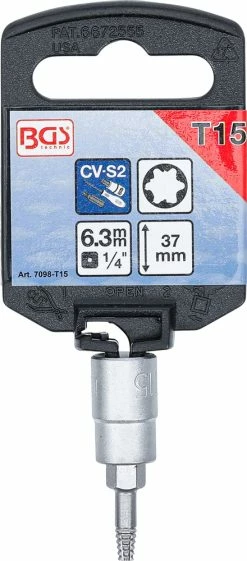 BGS Technic Jeu De Douilles à Embout D'extraction De Vis Pour Torx 1/4" Et 3/8" 7 Pièces 10 BGS Technic Jeu De Douilles à Embout D'extraction De Vis Pour Torx 1/4" Et 3/8" 7 Pièces -Vélos Soldes bgs technic 7098 Schraubenausdreher Bit Einsatz Satz fur Torx 14 und 38 7 teilig 5