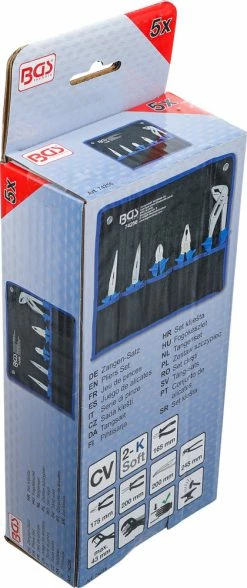 BGS Technic Jeu De Pinces 5 Pièces -Vélos Soldes bgs technic 74256 20126202 Zangen Satz 5 teilig 8Dr9J2D20DV4W5