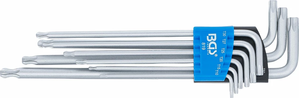 BGS Technic Jeu De Clés Mâles Coudées Extra-longues Pour Torx 9 Pièces 2 BGS Technic Jeu De Clés Mâles Coudées Extra-longues Pour Torx 9 Pièces – Image 2