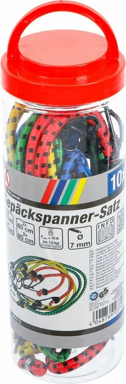 BGS Technic Jeu De Tendeurs à Bagages 10 Pcs. 5 BGS Technic Jeu De Tendeurs à Bagages 10 Pcs. -Vélos Soldes bgs technic 85512 Gepackspanner Satz 10 tlg 3