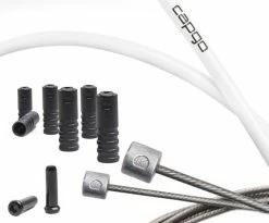 CAPGO BL ECO Jeu De Câbles De Dérailleur Shimano/SRAM -Vélos Soldes capgo BL Shimano SRAM Schaltzugset ECO CBSHSWH E SH AMCS2