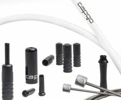 CAPGO BL Set De Câbles De Dérailleur Shimano/SRAM -Vélos Soldes capgo BL Shimano SRAM Schaltzugset CBSHSWH SH AMCS2