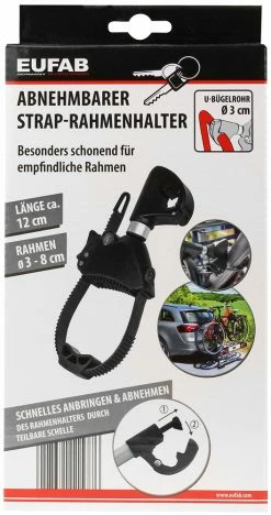 EUFAB Support De Cadre Strap Ø 30mm 9 EUFAB Support De Cadre Strap Ø 30mm -Vélos Soldes eufab 11577 11578 Strap Rahmenhalter O 30mm 4
