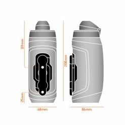 Fidlock TWIST Bouteille 590 + Base Pour Vélo -Vélos Soldes fidlock twist bottle590 blackbikebase dimensions