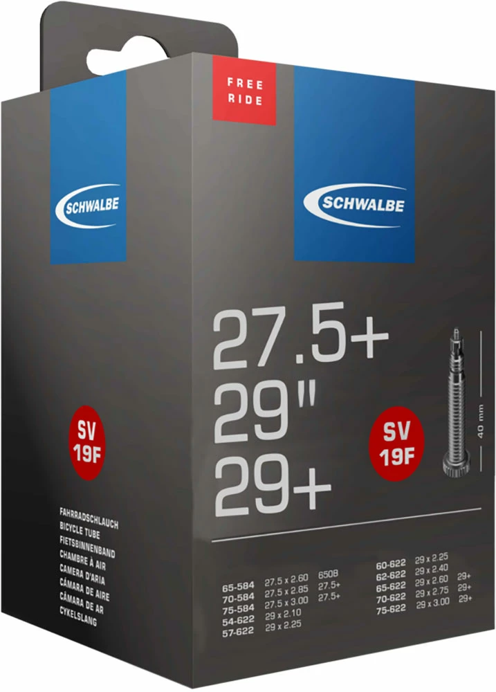 Schwalbe Chambre à Air SV 19F Pour 29" / 29"+ Freeride 1 Schwalbe Chambre à Air SV 19F Pour 29" / 29"+ Freeride