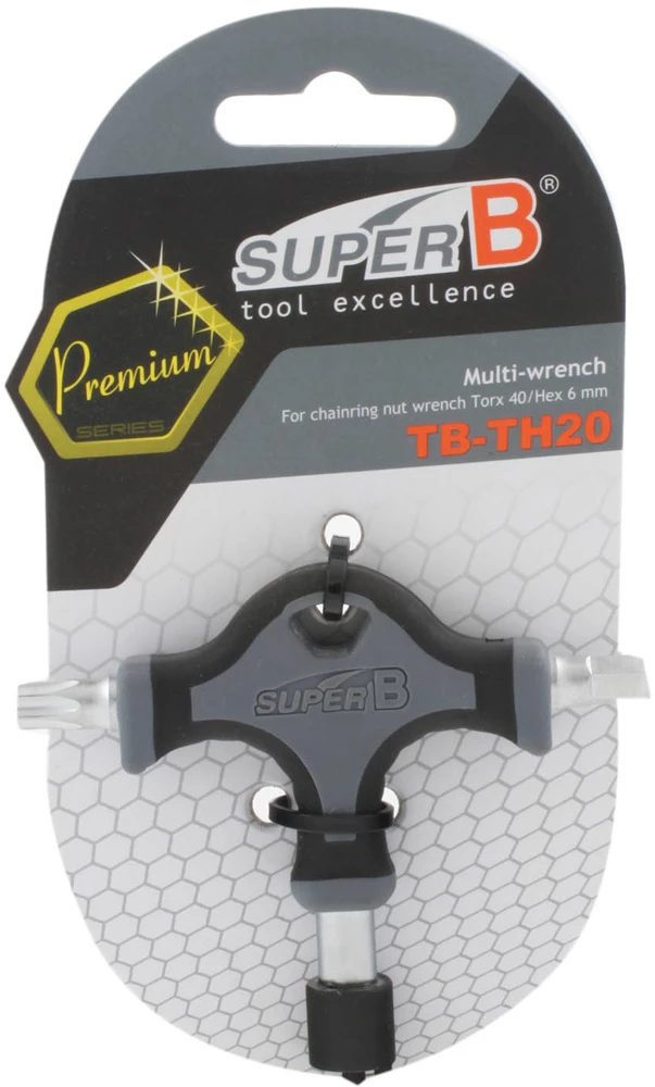 Super B TB-TH20 Outil Pour Vis De Plateau Incl. T40 / Hex 6mm 2 Super B TB-TH20 Outil Pour Vis De Plateau Incl. T40 / Hex 6mm – Image 2