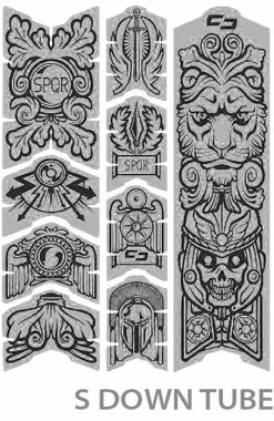 Unleazhed Unscratch Frame Film De Protection Pour Cadre - Empire Black Matt -Vélos Soldes unleazhed 20117761 Unscratch Frame Rahmenschutzfolie Empire Black Matt 3