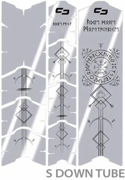 Unleazhed Unscratch Frame Film De Protection Pour Cadre - Runes Of Shred Black Glossy -Vélos Soldes unleazhed 20117769 Unscratch Frame Rahmenschutzfolie Runes of Shred Black Glossy 3