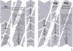 Unleazhed Unscratch Frame Film De Protection Pour Cadre - Runes Of Shred Black Glossy -Vélos Soldes unleazhed 20117769 Unscratch Frame Rahmenschutzfolie Runes of Shred Black Glossy 4