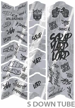 Unleazhed Unscratch Frame Film De Protection Pour Cadre - Downhill24 Glossy -Vélos Soldes unleazhed 20118054 Unscratch Frame Rahmenschutzfolie Downhill24 Glossy 3