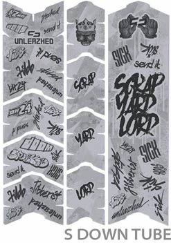 Unleazhed Unscratch Frame Film De Protection Pour Cadre - Downhill24 Mat -Vélos Soldes unleazhed 20118055 Unscratch Frame Rahmenschutzfolie Downhill24 Matt 3