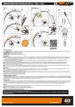 Kit De Garde-boue Raceblade Pro XL Noir -Vélos Soldes AB bedienungsanleitung RACEBLADE PRO XL