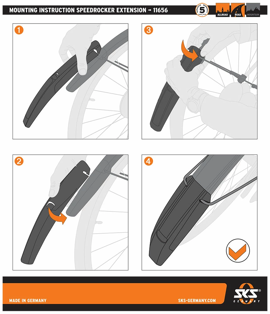 Speedrocker Extension Rallonge De Garde-boue 4 Speedrocker Extension Rallonge De Garde-boue – Image 4