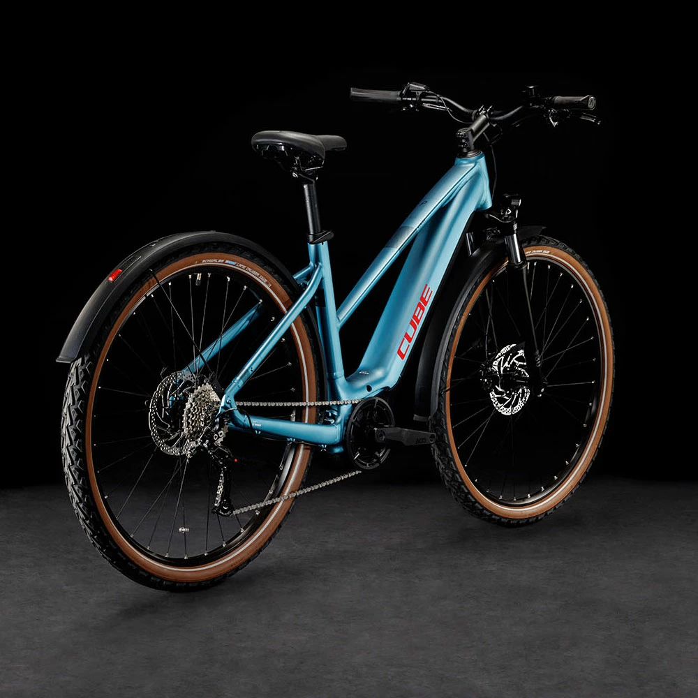 Cube Nuride Hybrid Performance 500 Allroad Lady Metalblue´n´red 2 Cube Nuride Hybrid Performance 500 Allroad Lady Metalblue´n´red – Image 2